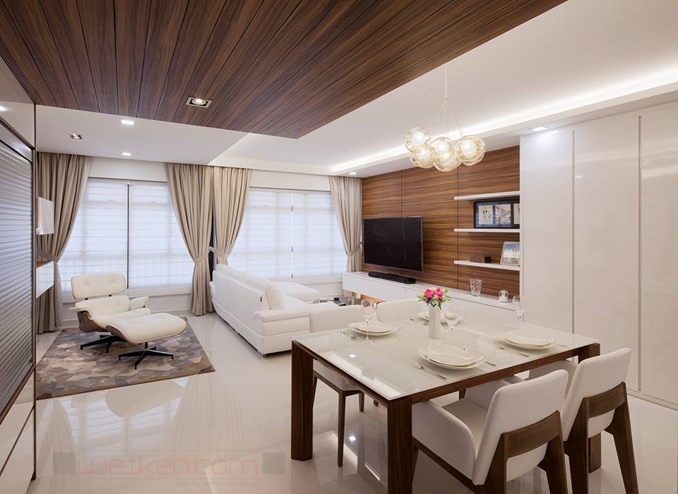 weiken white and wood living area 1